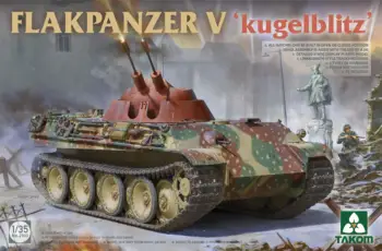 Takom 2150 Scara 1/35 Flakpanzer V `Kugelblitz` Asamblat din Plastic model de kit 4
